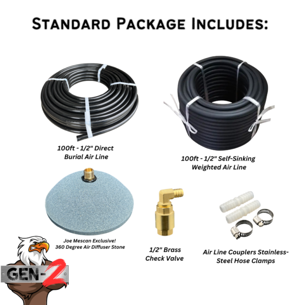Exclusive! - Patent Pending Design (GEN-2) Windmill Pond Aerator System 3-IN-1 Compressor Housing - Image 8