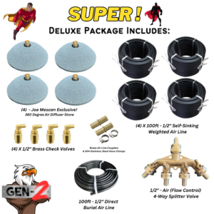 Universal Diffuser Packages for Wind, Solar & Electric Pond Aerator Pumps Aeration Systems