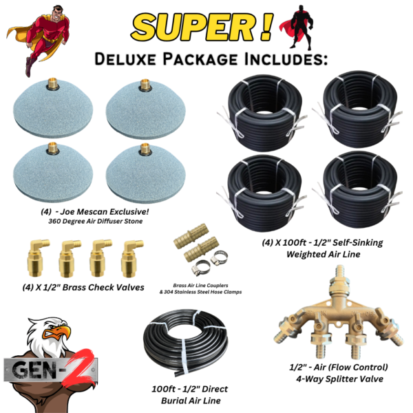 Exclusive! - Patent Pending Design (GEN-2) Windmill Pond Aerator System 3-IN-1 Compressor Housing - Image 10