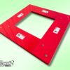 Decorative Tower Platform - Red Powder-Coated Aluminum